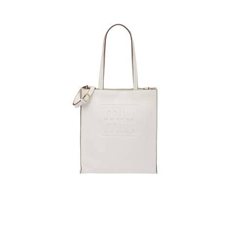 White Madras tote bag 